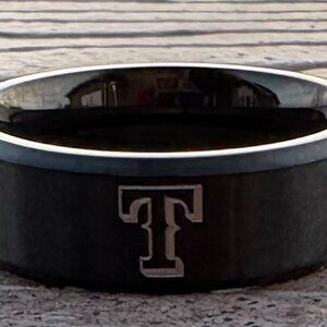 Texas Rangers MLB Titanium Ring 8mm